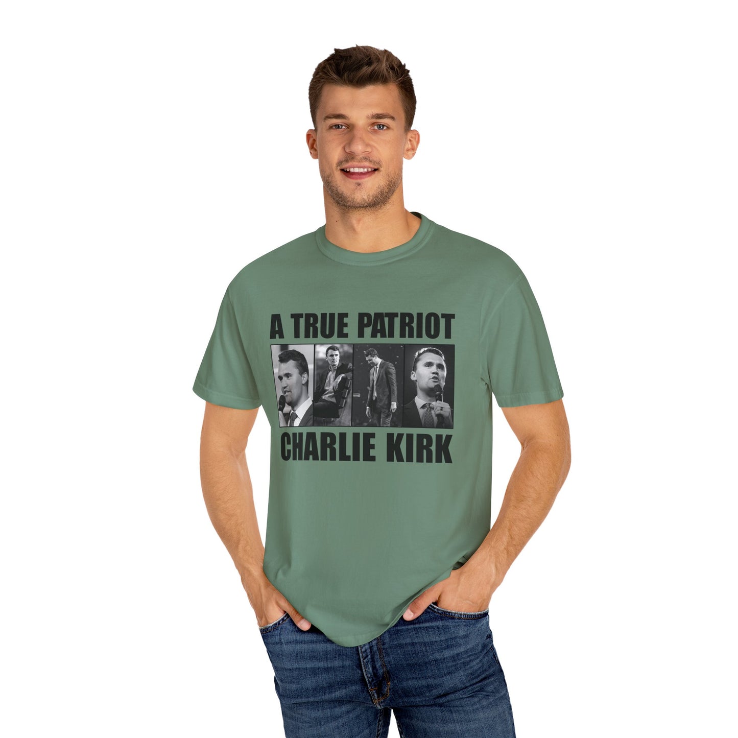 Patriotic Graphic Tee - A True Patriot, Charlie Kirk Shirt, Unisex Casual Wear, Gift for Conservatives, Election Day Apparel, Freedom [...]