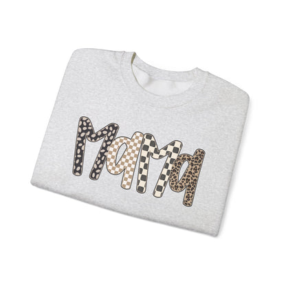 Mama Leopard Print Crewneck Sweatshirt