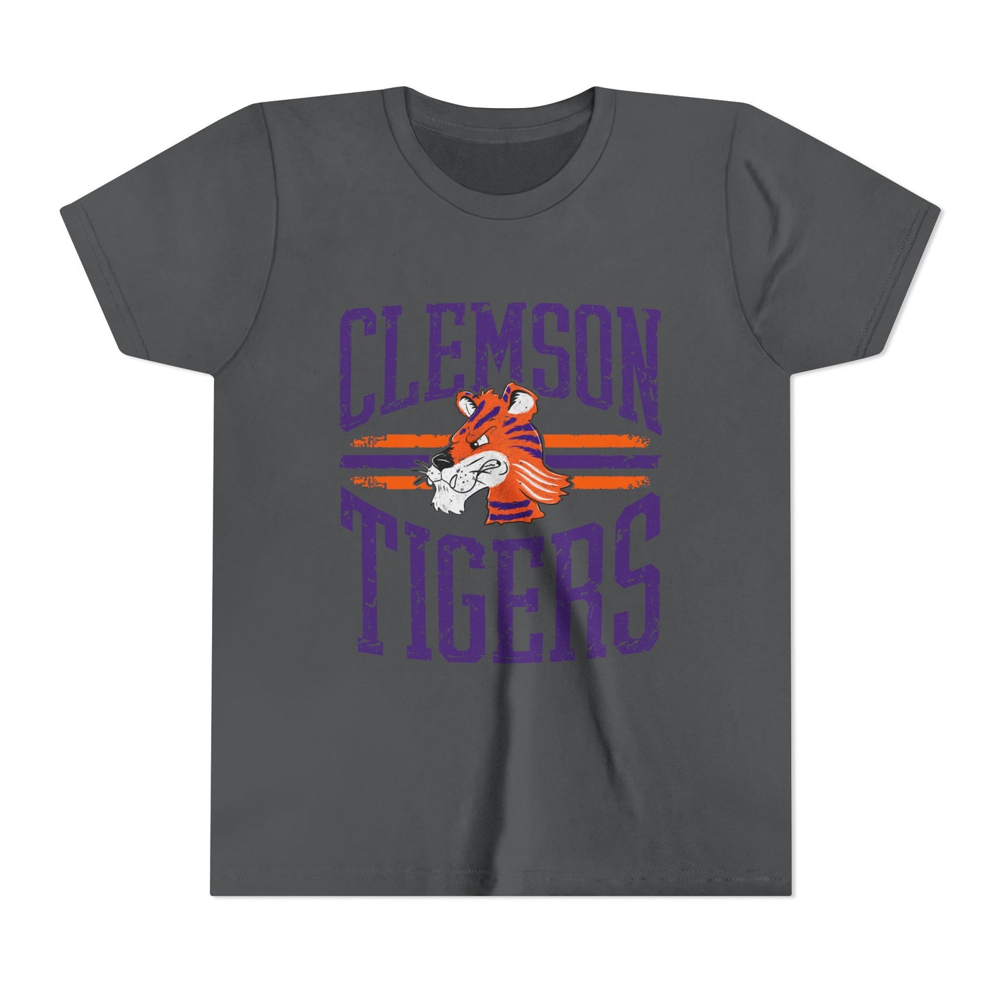 Clemson Tigers Youth Tee, Fun Sports Shirt for Kids, Perfect for Game Day, Birthday Gift, College Spirit Wear