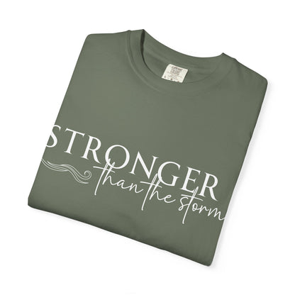 Stronger Than the Storm T-shirt, Inspirational T-shirt, Unisex Tee, Motivational Apparel, Gift for Resilience, Positive Vibes