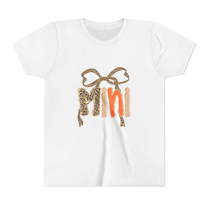 Mini Bow Youth Tee, Cute Kid's T-Shirt, Trendy Youth Apparel, Perfect for Birthdays, Fun Playtime Top, Gifts for Mini Fashionistas