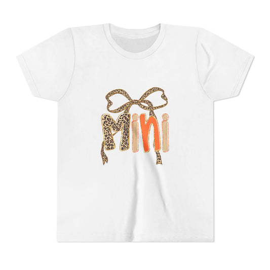 Mini Bow Youth Tee, Cute Kid's T-Shirt, Trendy Youth Apparel, Perfect for Birthdays, Fun Playtime Top, Gifts for Mini Fashionistas