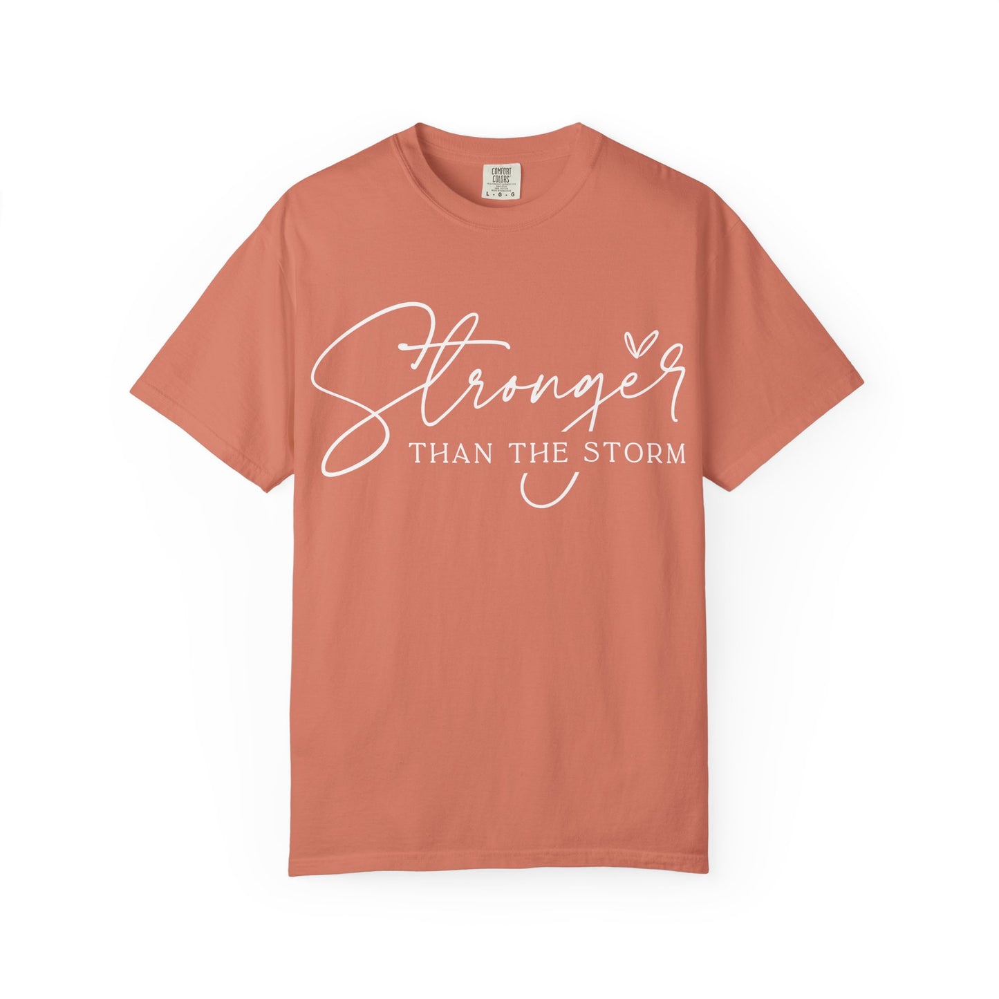 Unisex Motivational T-Shirt, Stronger Than the Storm Design, Inspirational Apparel, Casual Wear, Gift for Her, Positive Vibes