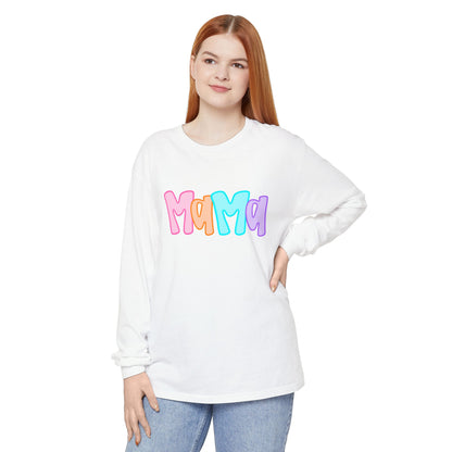 Mama Neon Comfort Colors Long Sleeve