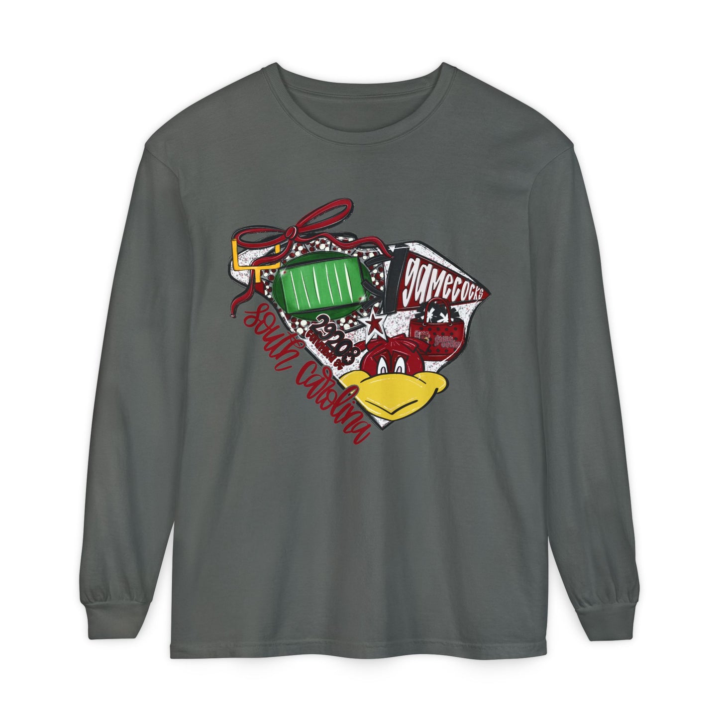 South Carolina Game Day Long Sleeve T-Shirt, Unisex Casual Tee, Football Fan Apparel, Sports Event Clothing, Holiday Gift