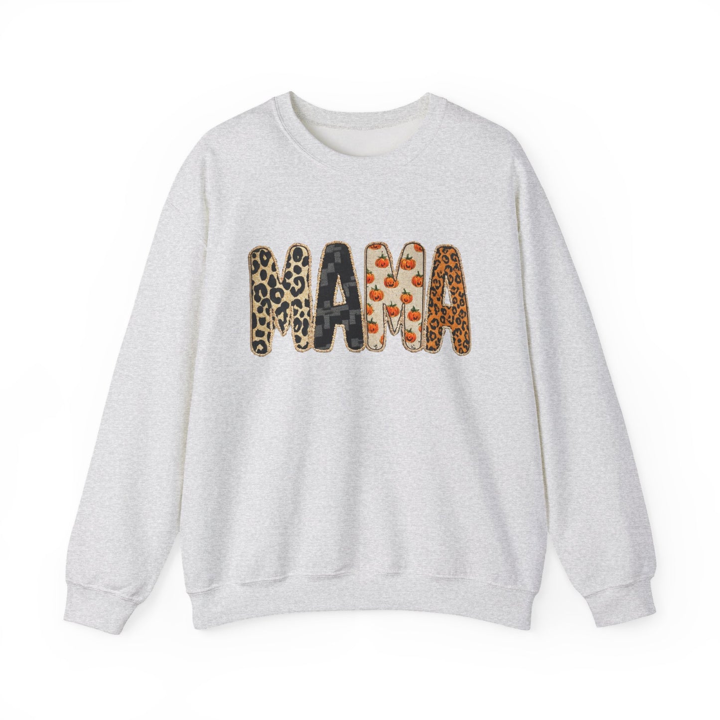 Mama Leopard Print Crewneck Sweatshirt, Gift for Moms, Cozy Casual Wear, Mother's Day Sweatshirt, Stylish Parenthood Apparel