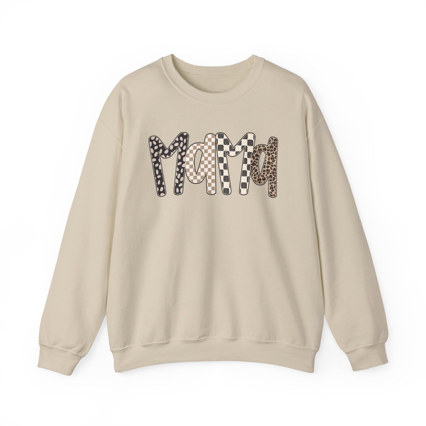 Mama Leopard Print Crewneck Sweatshirt