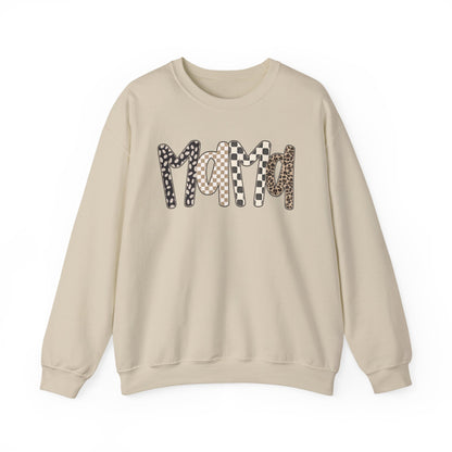 Mama Leopard Print Crewneck Sweatshirt
