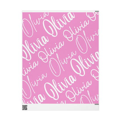 Pink Custom Wrapping Paper