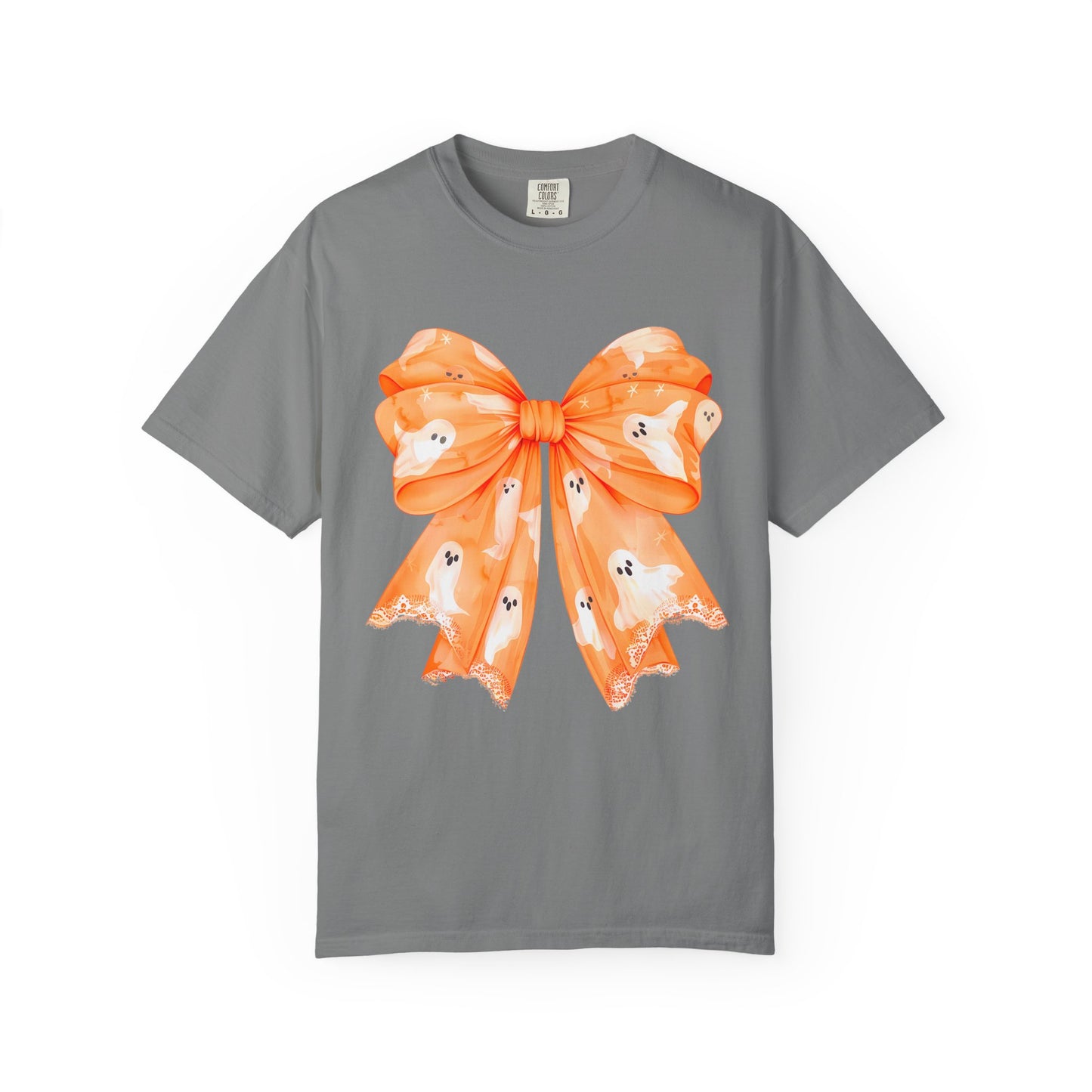 Orange Ghost Bow T-shirt