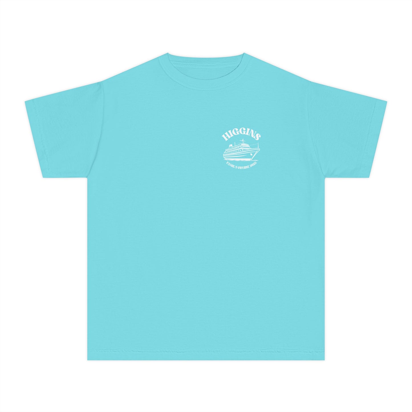 Family Cruise Youth Tee, Custom Vacation Shirt, Kids Midweight T-Shirt, Group Trip Apparel, Summer Travel Clothing