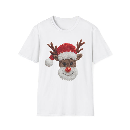 Festive Reindeer T-Shirt Gildan
