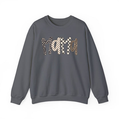 Mama Leopard Print Crewneck Sweatshirt