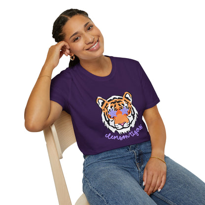 Clemson Tigers Unisex T-Shirt, College Apparel, Graphic Tee, Gift for Students, Casual Wear, School Spirit Shirt