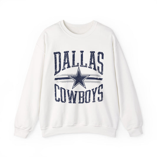 Dallas Cowboys Crewneck Sweatshirt, Unisex Sportswear, Game Day Apparel, Casual Comfort, Football Fan Gift, Cozy Layering