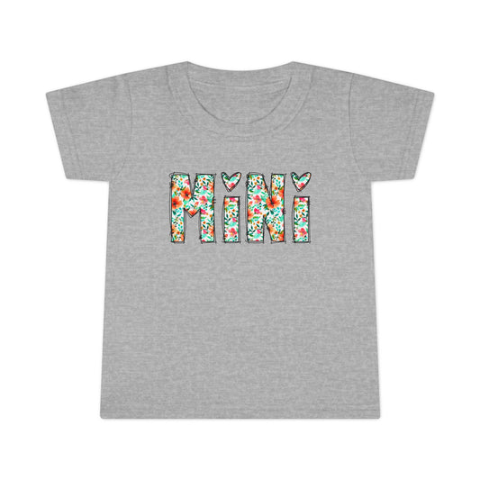 Floral 'Mini' Toddler T-Shirt