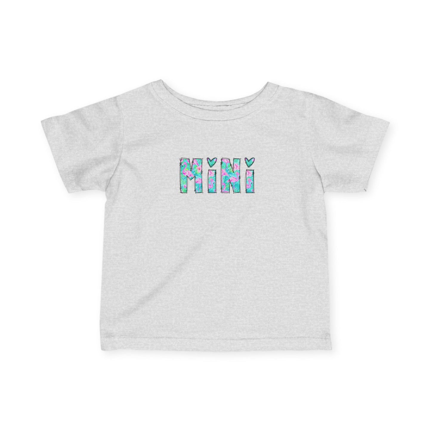 Infant Tee — "Mini" Pastel Watercolor Letters
