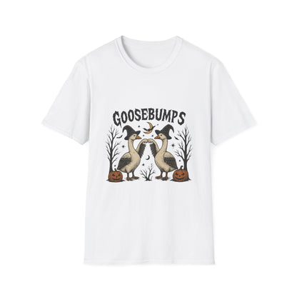 Goosebumps Halloween Unisex Softstyle T-Shirt - Spooky Shirt, Halloween Costume, Gift for Her, Halloween Party, Fall Fashion