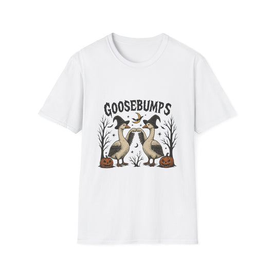 Goosebumps Halloween Unisex Softstyle T-Shirt - Spooky Shirt, Halloween Costume, Gift for Her, Halloween Party, Fall Fashion