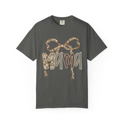 Mama Camo Bow Graphic T-shirt