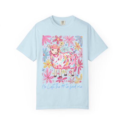 Whimsical Floral Sheep T-Shirt – Soft Unisex Tee, Perfect for Nature Lovers, Easter, Spring Celebrations, Gift for Her, Casual Wear