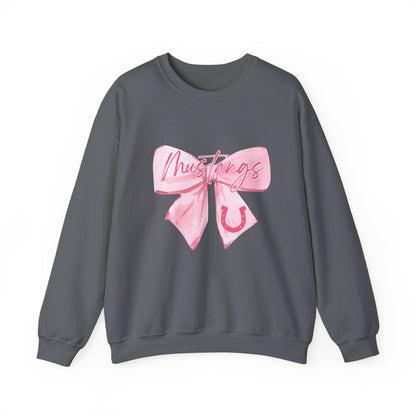 Chic Bow Graphic Crewneck Sweatshirt, Cozy Pullover, Casual Sweatshirt, Gift for Her, Lounge Wear