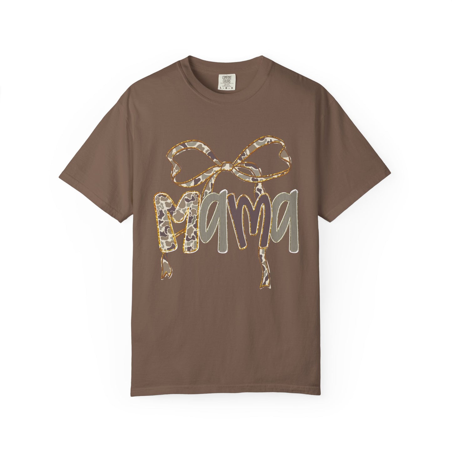 Mama Camo Bow Graphic T-shirt