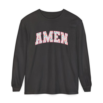 Amen Floral Long Sleeve Tee