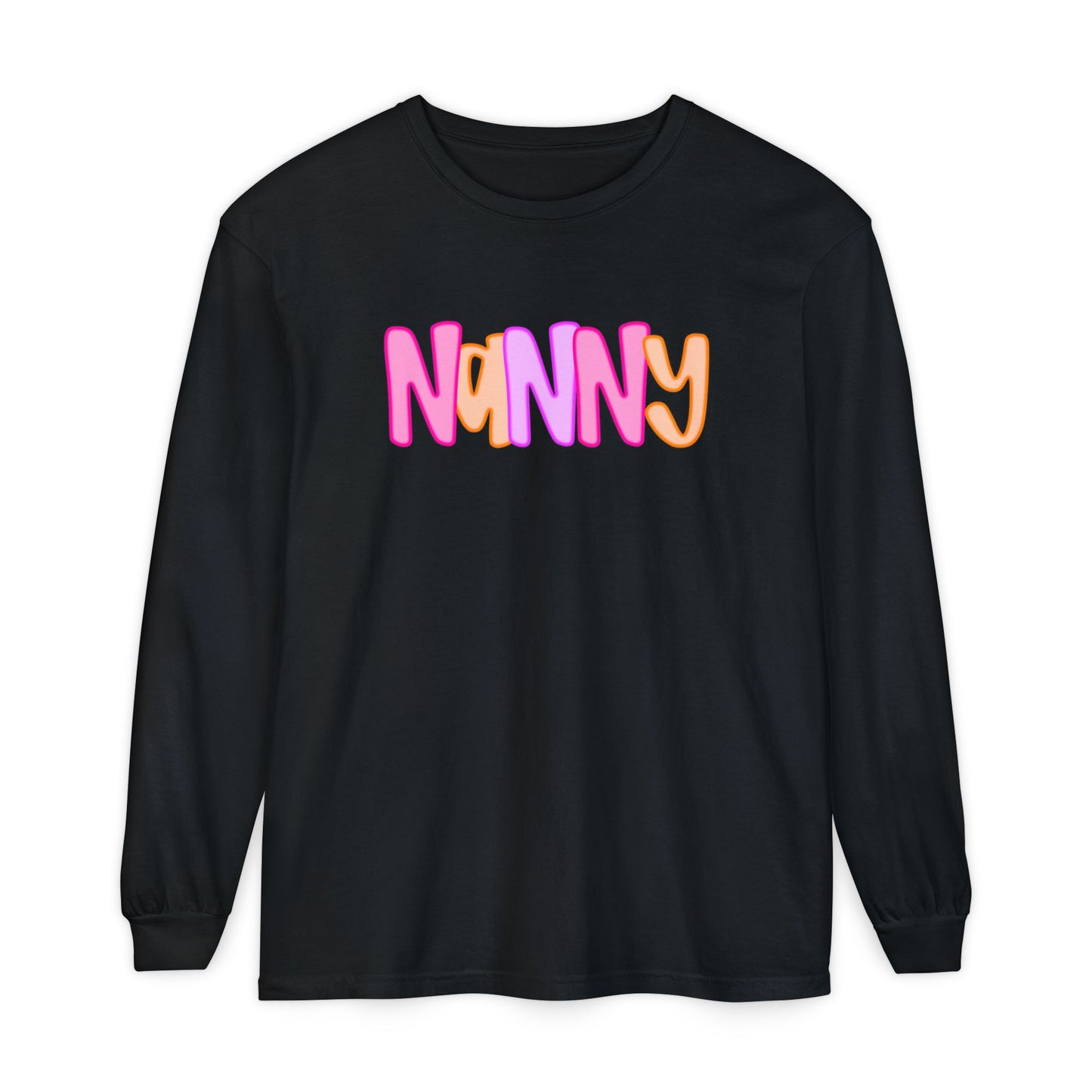 Nanny Neon Comfort Color Long Sleeves