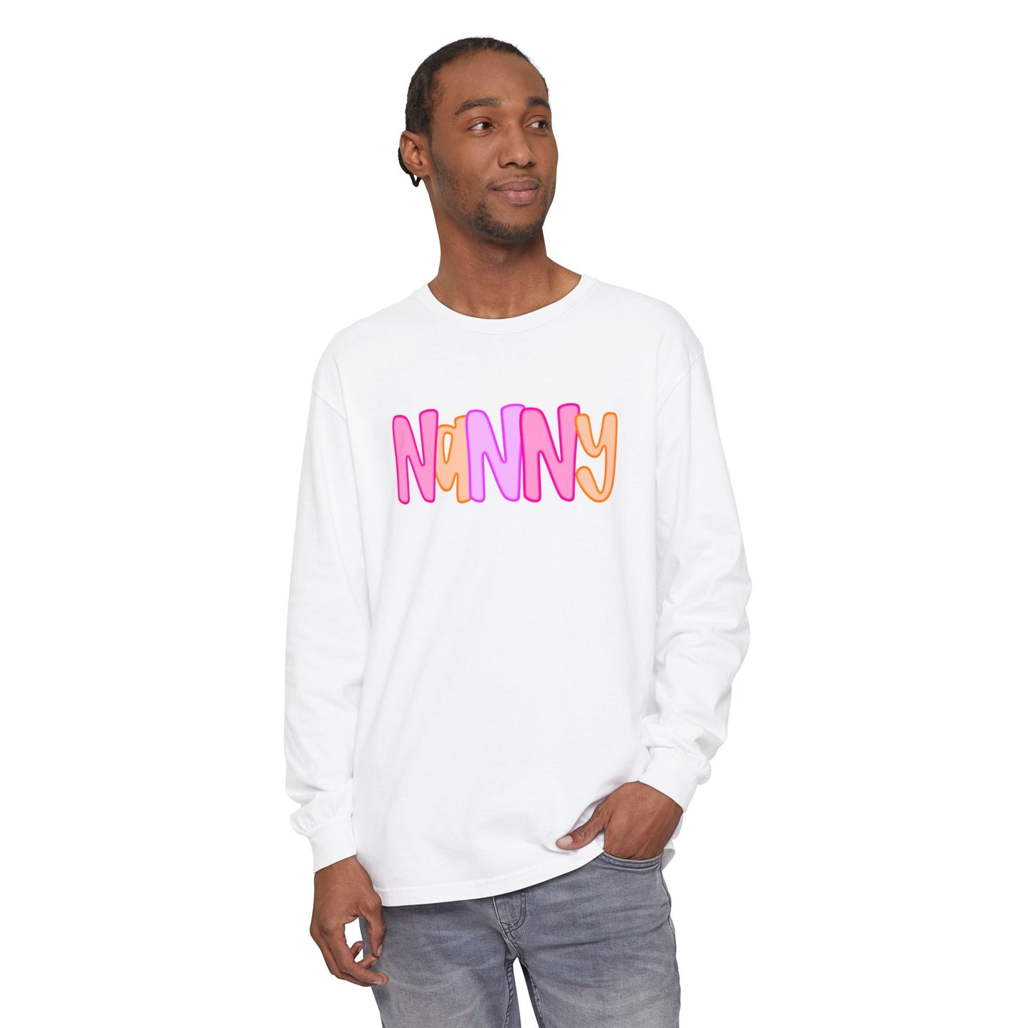 Nanny Neon Comfort Color Long Sleeves