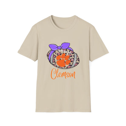 Tiger Leopard Print T-Shirt | Unisex Softstyle Tee | Game Day Apparel, College Spirit Wear, Birthday Gift, Casual Outing