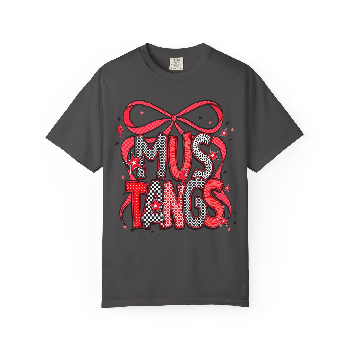 Mustangs Graphic Unisex T-Shirt, Perfect for School Spirit, Gift for Students, Casual Wear, College Events, Sports Team Merchandise