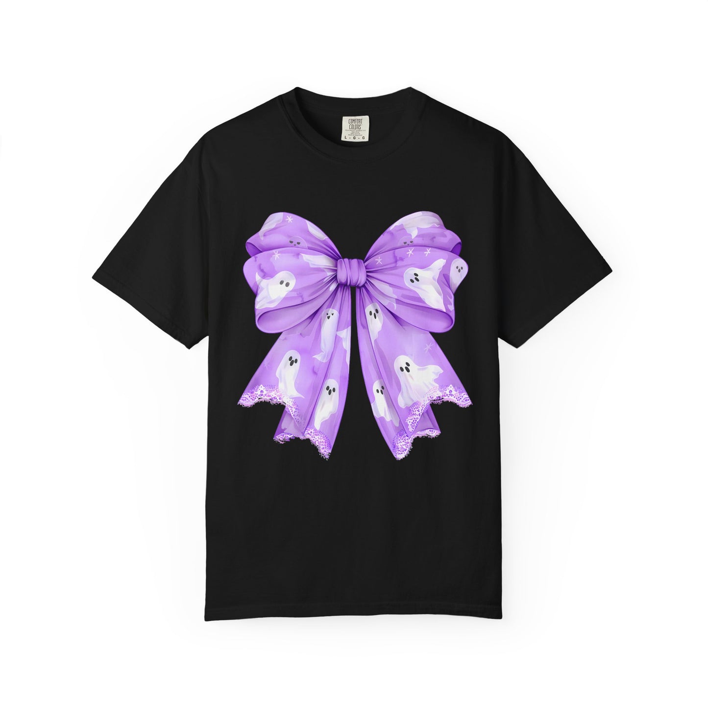 Purple Ghost Bow T-shirt