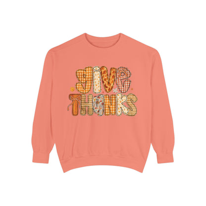 Thankful Sweatshirt | Cozy Fall Apparel, Thanksgiving Gift, Unisex Pullover, Give Thanks Sweatshirt, Casual Outfit