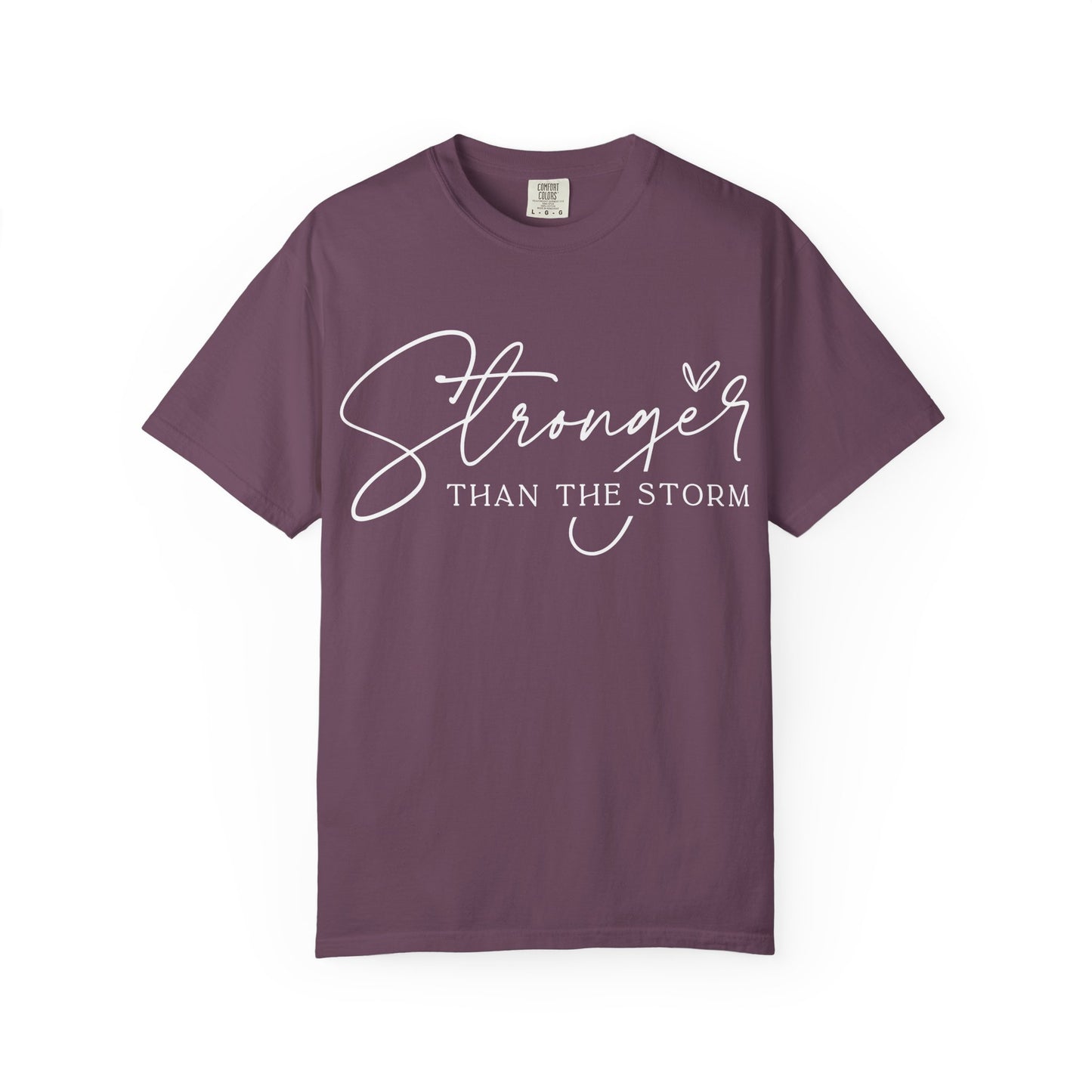 Unisex Motivational T-Shirt, Stronger Than the Storm Design, Inspirational Apparel, Casual Wear, Gift for Her, Positive Vibes