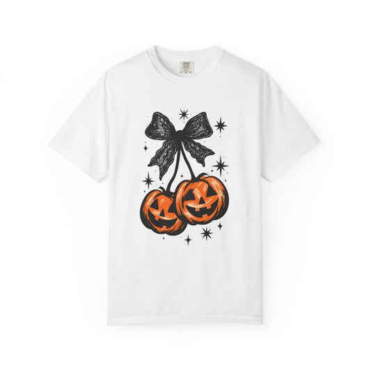 Pumpkin Cherry Bow T-Shirt