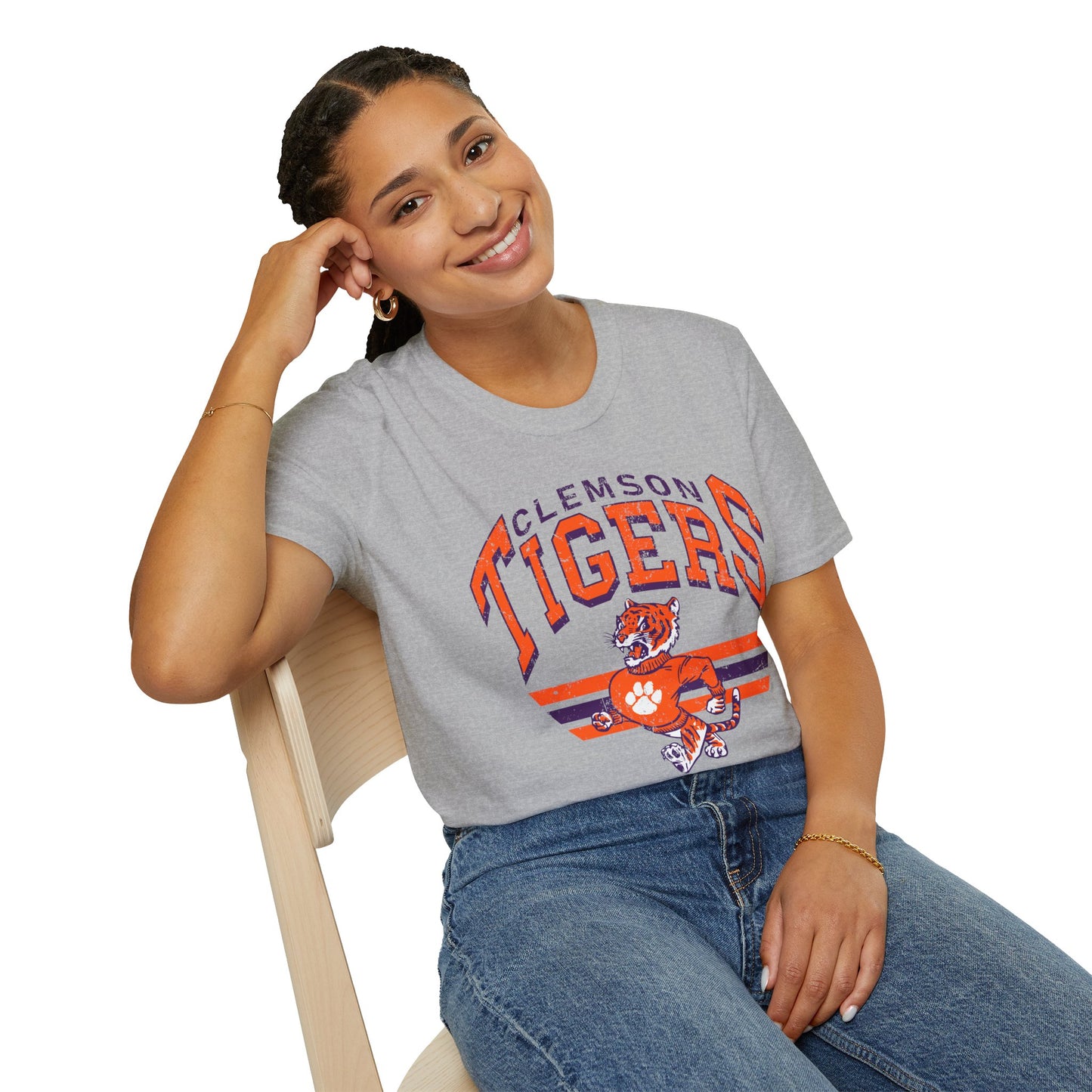 Clemson Tigers Unisex T-Shirt, Sporty Tee, College Apparel, Game Day Outfit, Fan Gear, Casual Wear