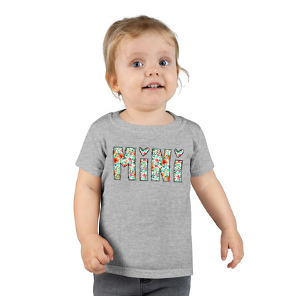 Floral 'Mini' Toddler T-Shirt