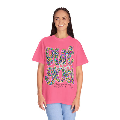 God Is Good Floral T-Shirt, Inspirational Tee, Gift for Him/Her, Faith-Based Apparel, Everyday Comfort