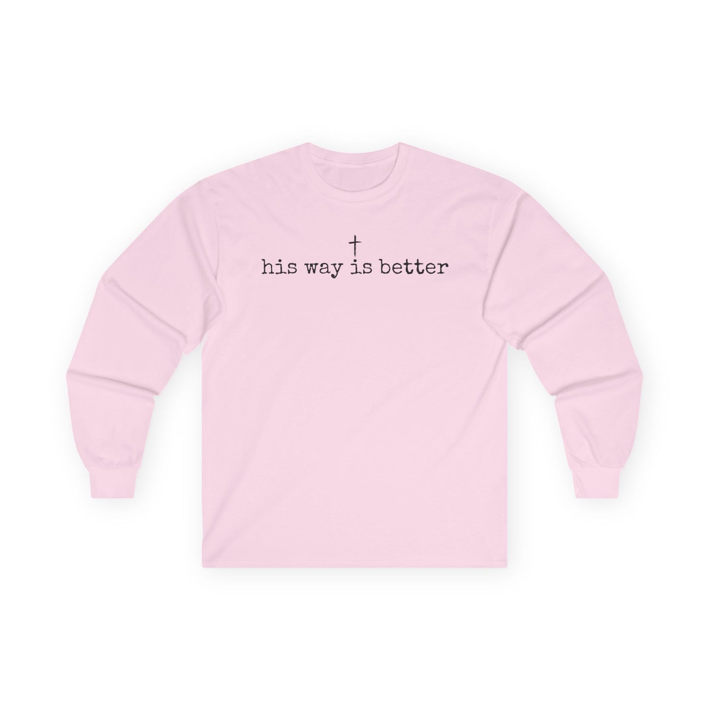 His Way Gildan Long Sleeve Tee