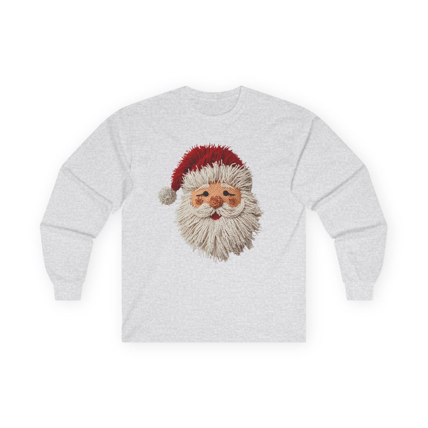 Festive Santa Long Sleeve Tee Gildan