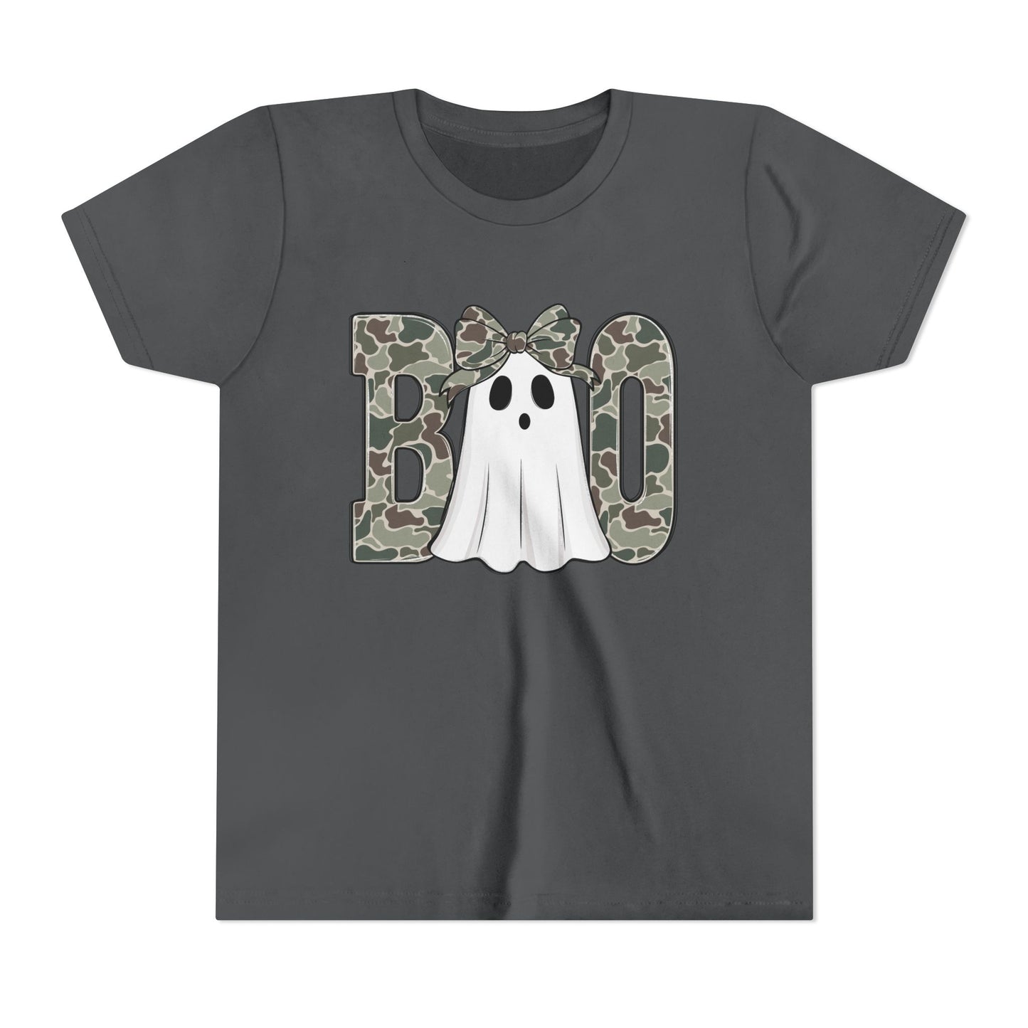 Ghostly Camo Girls Boo Youth Tee,
