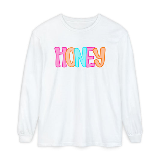 Honey Neon Comfort Color Long Sleeve