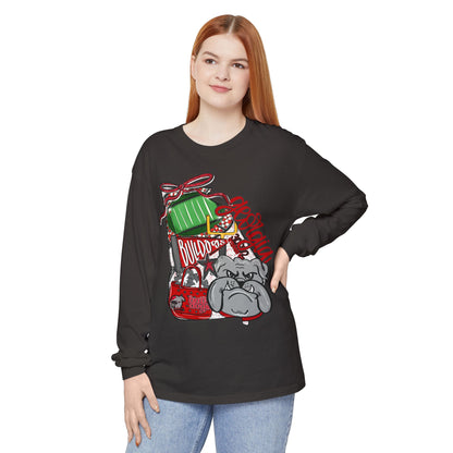Garment-Dyed Long Sleeve T-Shirt with Bulldog Design | Casual Wear, Bulldog Lovers Gift, Unique Graphic Tee, Dog-Themed Apparel, [...]