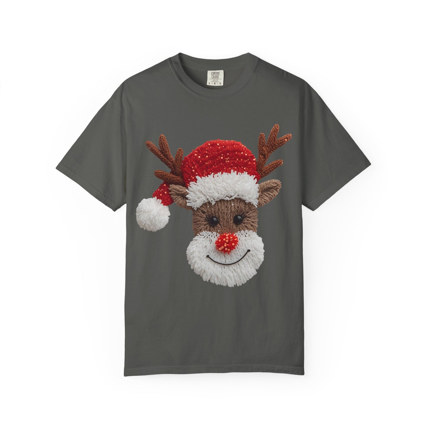 Festive Reindeer T-Shirt Comfort Colors