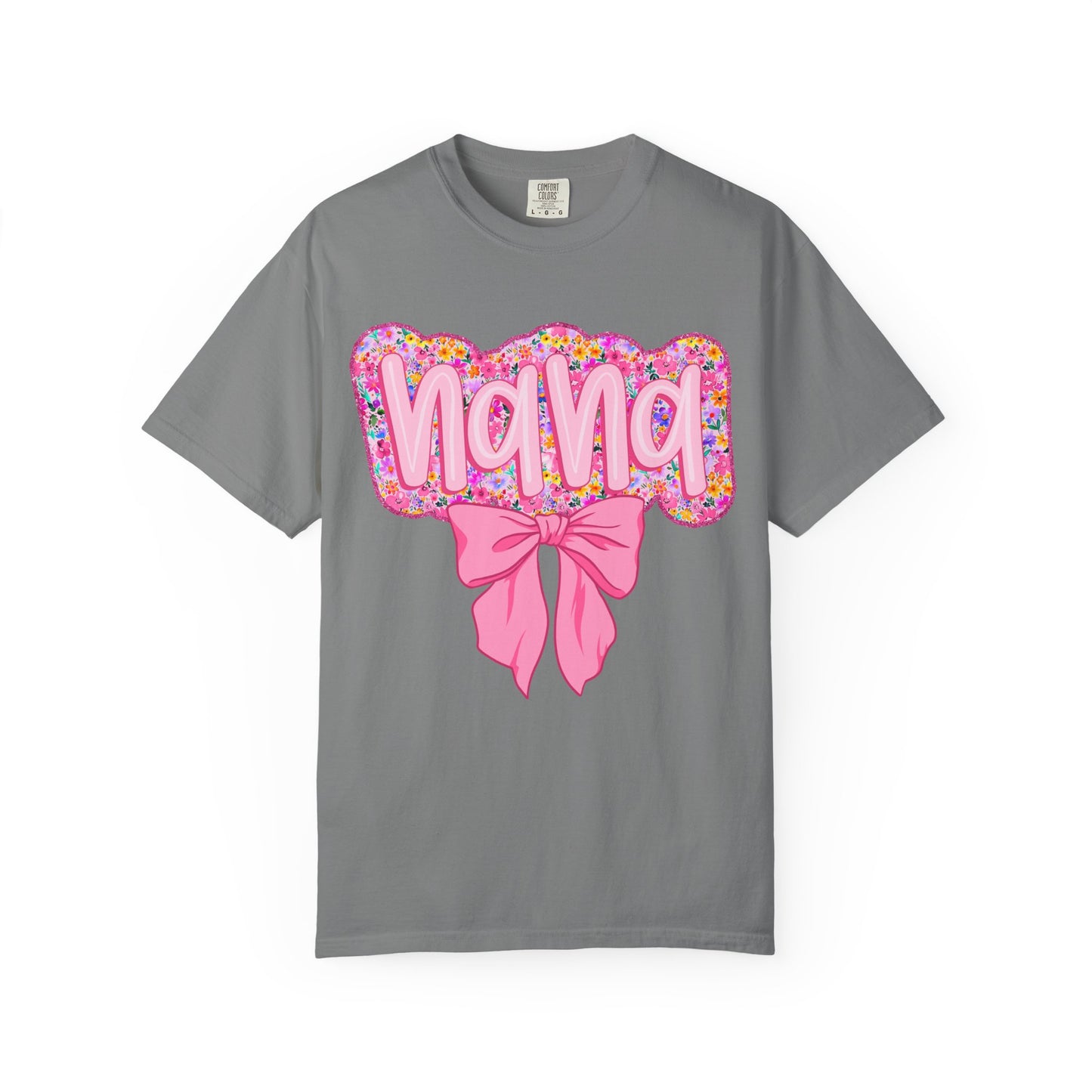 Floral Nana T-shirt, Gift for Grandma, Mother's Day Shirt, Grandparent Appreciation, Casual Family Wear