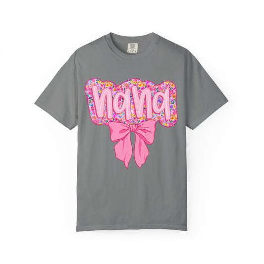Floral Nana T-shirt, Gift for Grandma, Mother's Day Shirt, Grandparent Appreciation, Casual Family Wear