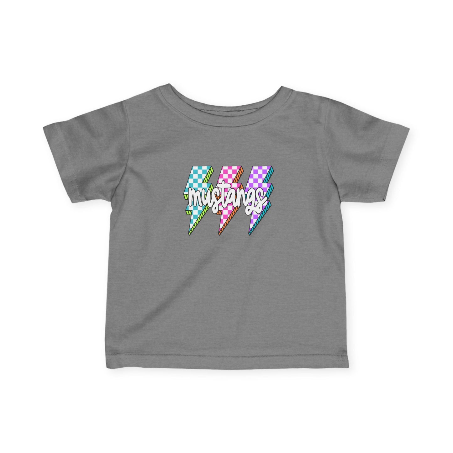 Colorful Lightning Bolt Infant Tee - Fun Birthday Gift, Cute Toddler Apparel, Baby Shower Present, EverydayWear, Unisex Cute Top