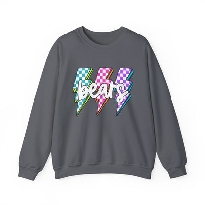 Colorful Bears Crewneck Sweatshirt, Unisex Sweatshirt, Graphic Sweatshirt, Cozy Sweatshirt for Gifts, Casual Wear