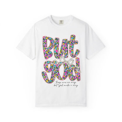 God Is Good Floral T-Shirt, Inspirational Tee, Gift for Him/Her, Faith-Based Apparel, Everyday Comfort